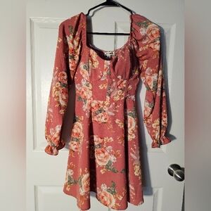 Floral Long Sleeve Dress